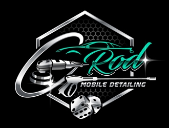 G ROD mobile detailing  logo design by DreamLogoDesign