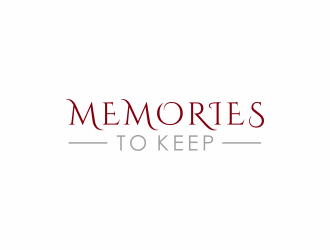 Memories to Keep logo design by checx