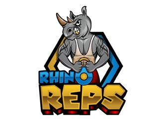 Rhino Reps logo design by DreamLogoDesign