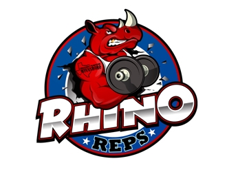 Rhino Reps logo design by DreamLogoDesign