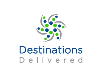 Destinations Delivered logo design by BrainStorming