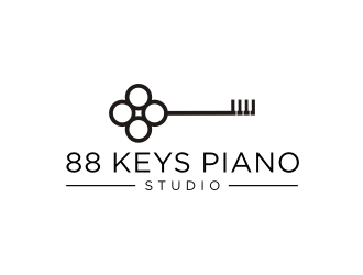 88 Keys Piano Studio logo design by scolessi