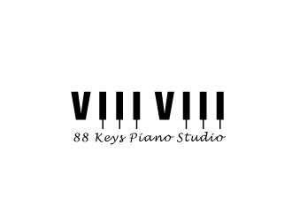 88 Keys Piano Studio logo design by Foxcody