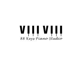 88 Keys Piano Studio logo design by Foxcody