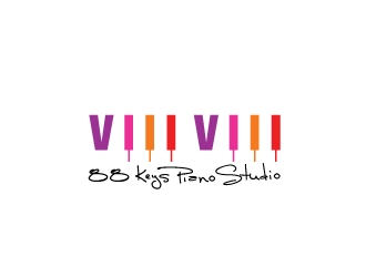 88 Keys Piano Studio logo design by Foxcody