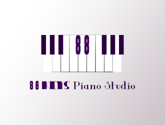 88 Keys Piano Studio logo design by AikoLadyBug