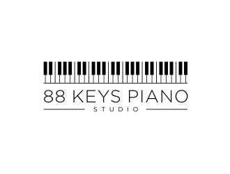 88 Keys Piano Studio logo design by scolessi