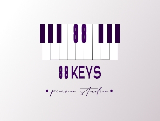 88 Keys Piano Studio logo design by AikoLadyBug