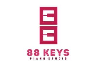 88 Keys Piano Studio logo design by d1ckhauz
