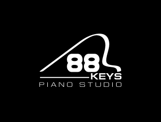 88 Keys Piano Studio logo design by artbitin