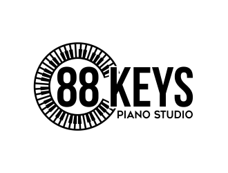 88 Keys Piano Studio logo design by AisRafa