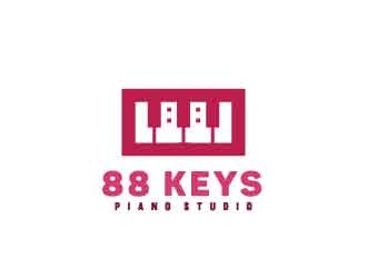 88 Keys Piano Studio logo design by d1ckhauz