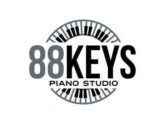88 Keys Piano Studio logo design by AisRafa