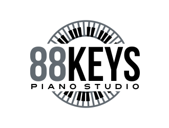 88 Keys Piano Studio logo design by AisRafa