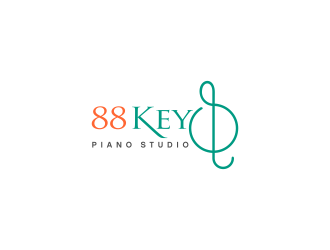 88 Keys Piano Studio logo design by Haziqah