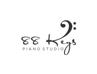 88 Keys Piano Studio logo design by scolessi