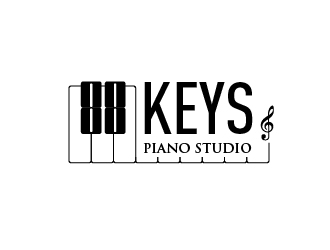 88 Keys Piano Studio logo design by pollo