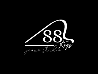 88 Keys Piano Studio logo design by artbitin