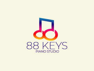 88 Keys Piano Studio logo design by czars