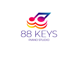 88 Keys Piano Studio logo design by czars