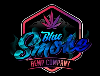 Blue Smoke Hemp Company logo design by jaize