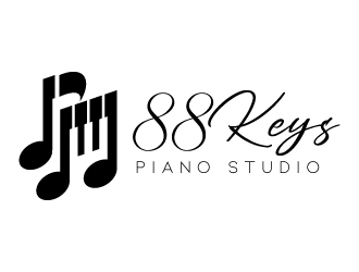 88 Keys Piano Studio logo design by jaize