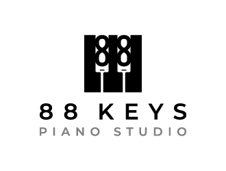 88 Keys Piano Studio logo design by akilis13