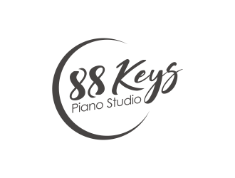 88 Keys Piano Studio logo design by YONK