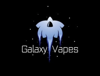 Galaxy Vapes logo design by artbitin
