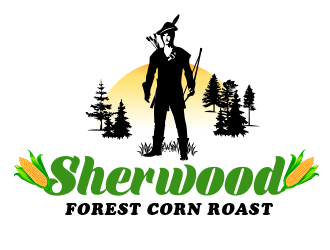 Sherwood Forest Corn Roast logo design by BeDesign