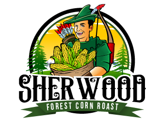 Sherwood Forest Corn Roast logo design by THOR_