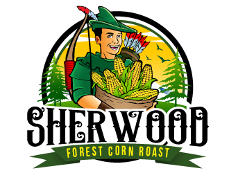 Sherwood Forest Corn Roast logo design by THOR_