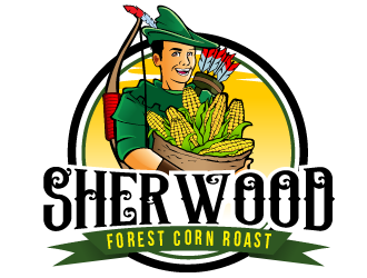 Sherwood Forest Corn Roast logo design by THOR_