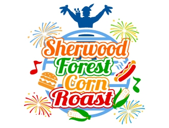 Sherwood Forest Corn Roast logo design by Suvendu