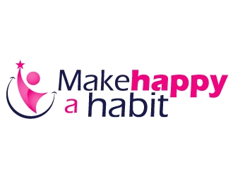 Make happy a habit logo design by ElonStark