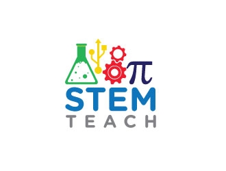 STEM Teach logo design by Erasedink