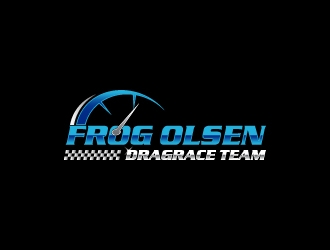 Frog Olsen Dragrace Team logo design by wongndeso