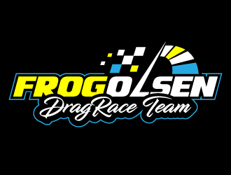 Frog Olsen Dragrace Team logo design by PRN123