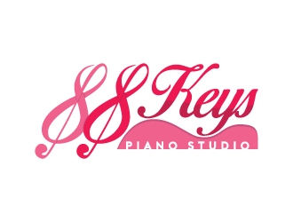 88 Keys Piano Studio logo design by blink