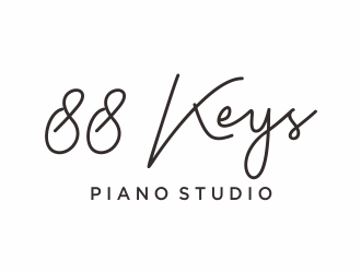 88 Keys Piano Studio logo design by afra_art