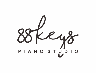 88 Keys Piano Studio logo design by afra_art