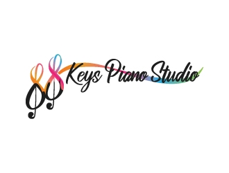 88 Keys Piano Studio logo design by blink
