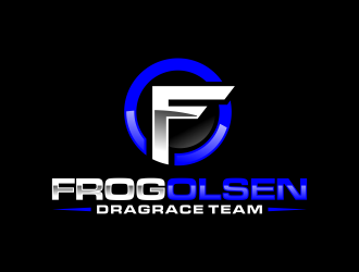 Frog Olsen Dragrace Team logo design by semar