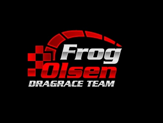 Frog Olsen Dragrace Team logo design by LogOExperT