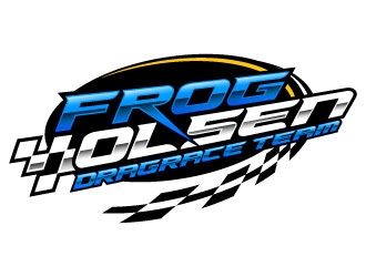 Frog Olsen Dragrace Team logo design by daywalker