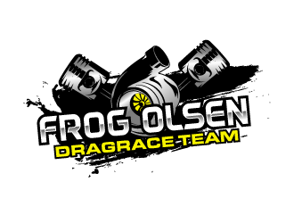 Frog Olsen Dragrace Team logo design by torresace