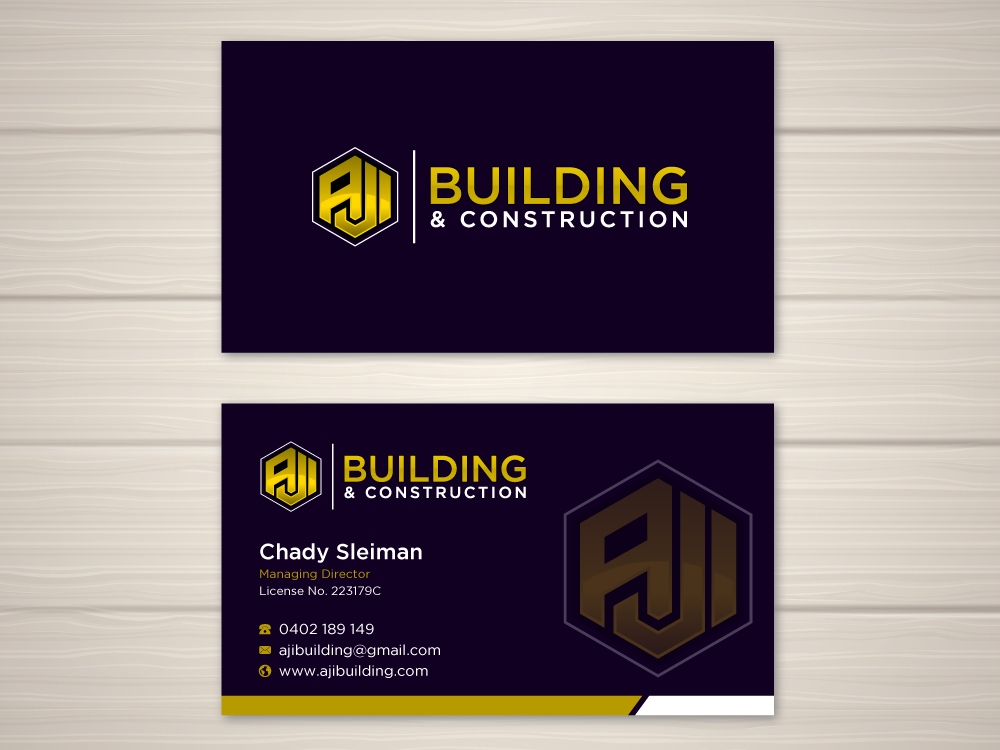 AJI Building & Construction logo design by labo