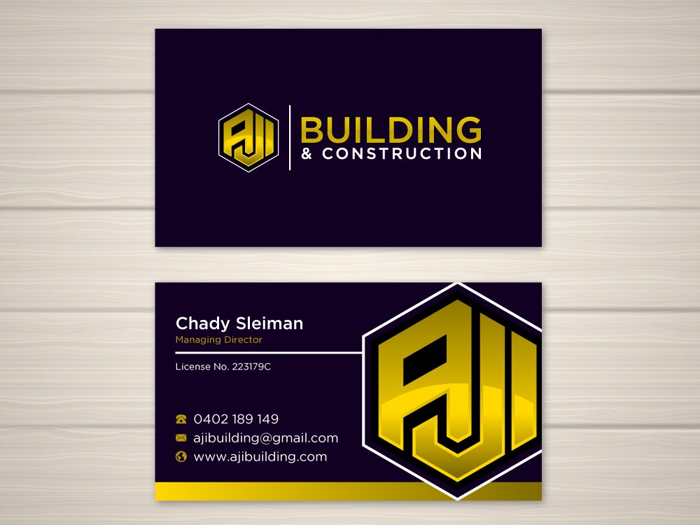 AJI Building & Construction logo design by labo