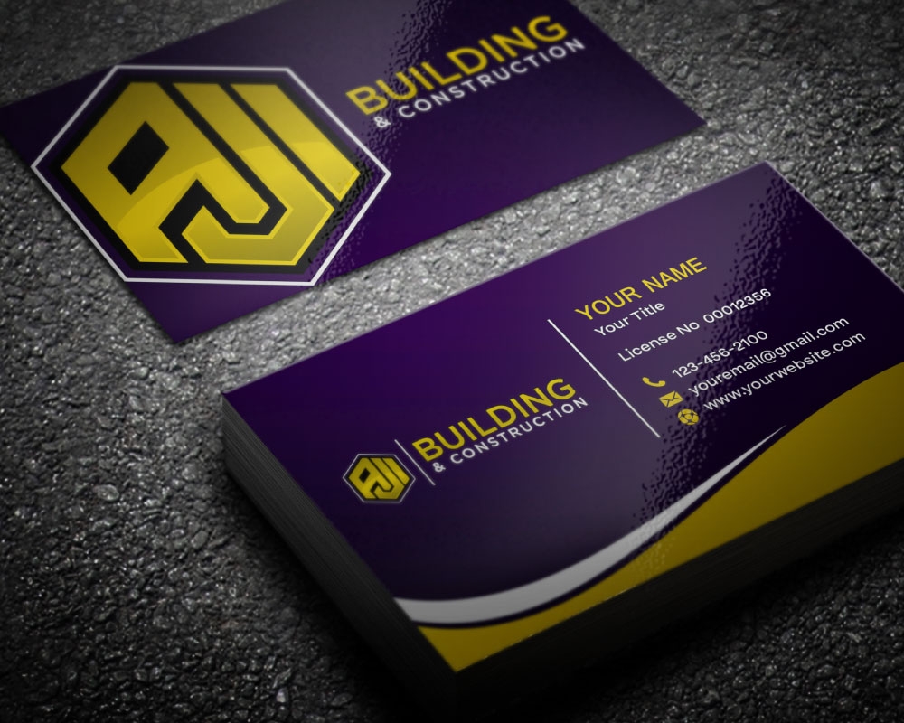 AJI Building & Construction logo design by Boomstudioz