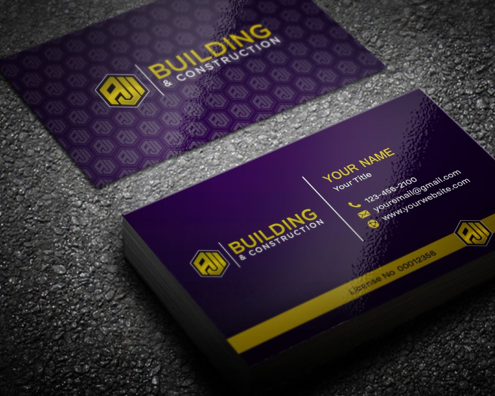 AJI Building & Construction logo design by Boomstudioz